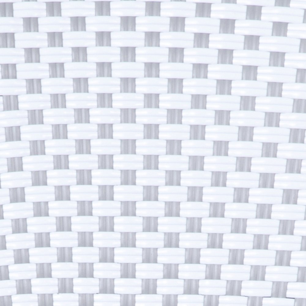 Set of 2 Classic Commercial Grade Bistro Chairs, White & Gray/Natural Frame. Picture 16