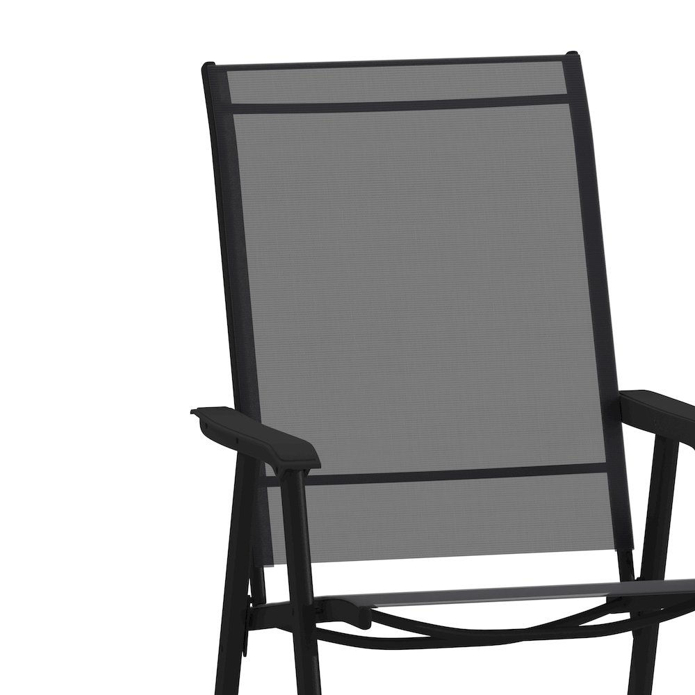 Set of 2 Modern Patio Folding Chairs. Picture 10