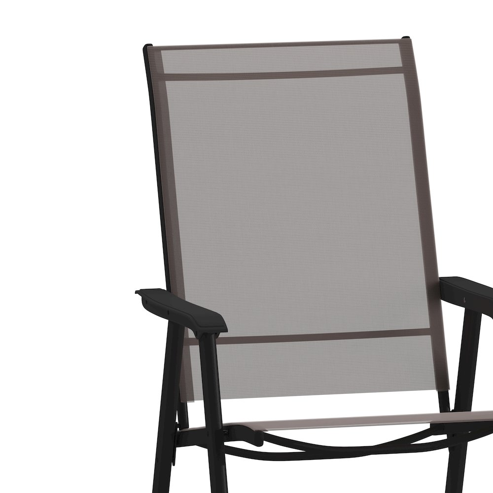 Set of 2 Modern Patio Folding Chairs. Picture 10