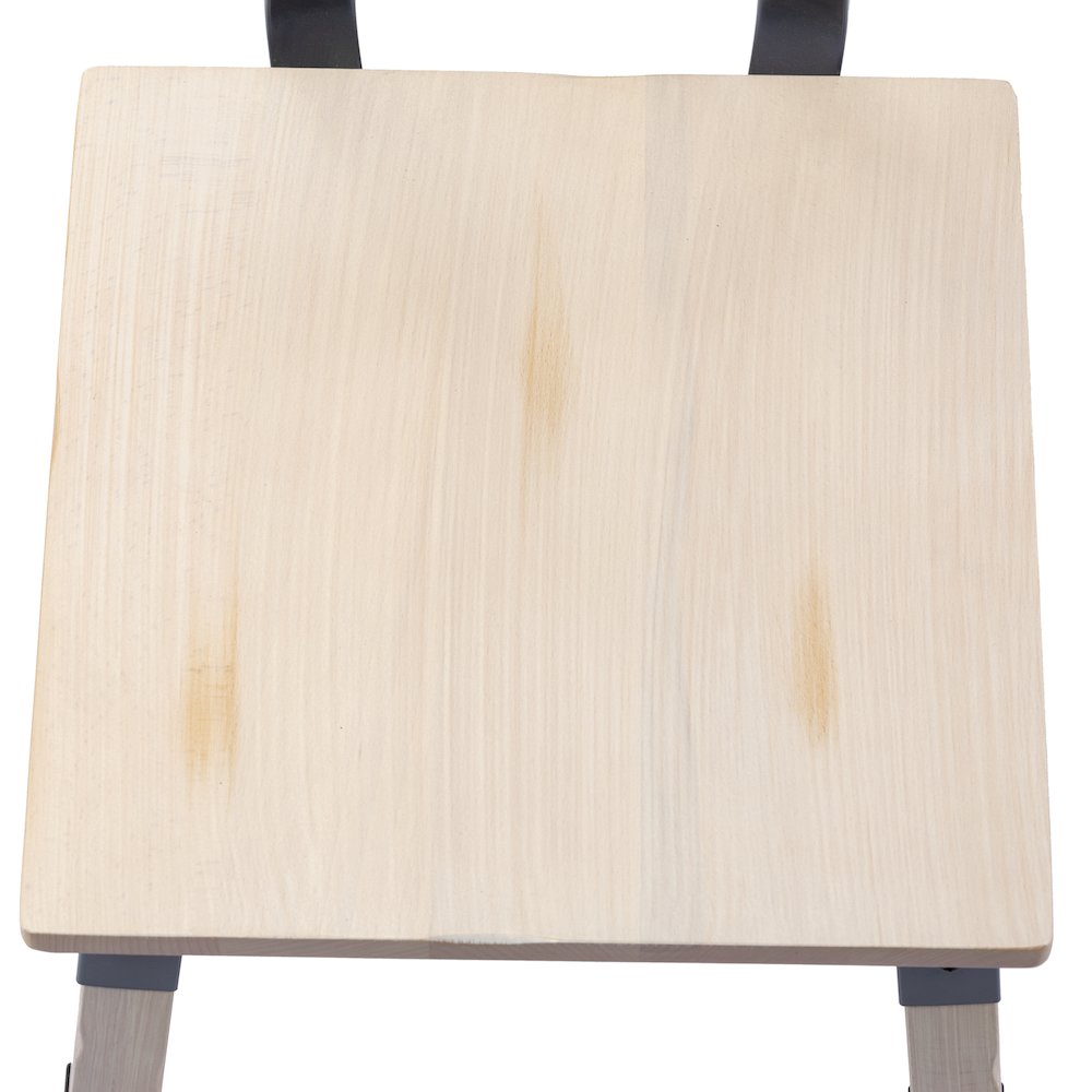 Jackson 2 Pack Rustic Antique White Industrial Wood Dining Chair. Picture 17