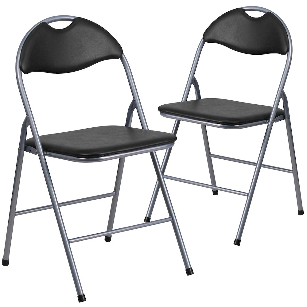 Set of 2: Padded Metal Folding Chair. Picture 3