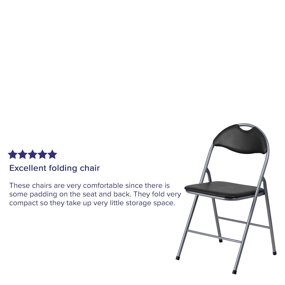 Set of 2: Padded Metal Folding Chair. Picture 5
