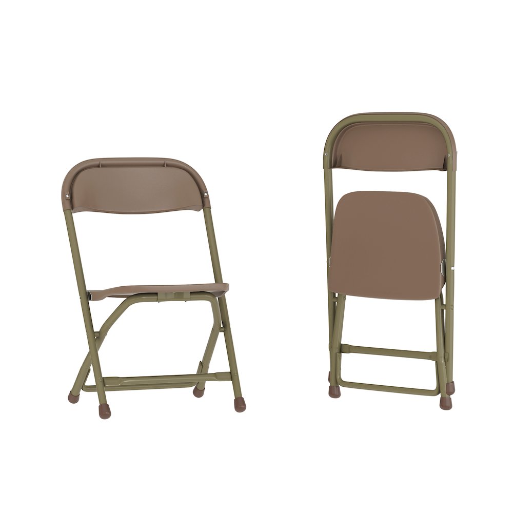 2 Pk. Kids Brown Plastic Folding Chair. Picture 3
