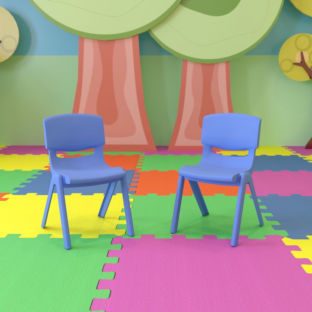 Set of 2 Plastic School Chairs. Picture 2