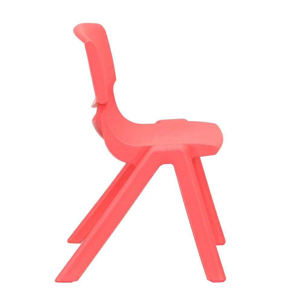 2 Pack Red Plastic Stackable School Chair with 12" Seat Height. Picture 10