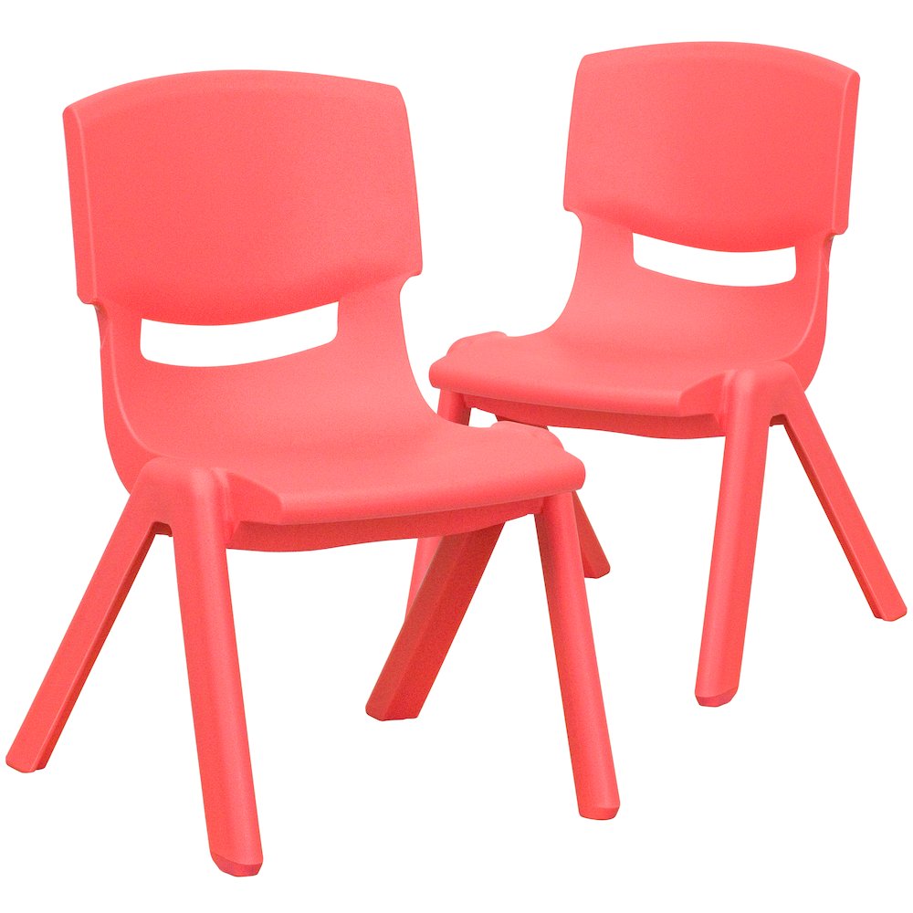 Set of 2 Plastic School Chairs. Picture 4