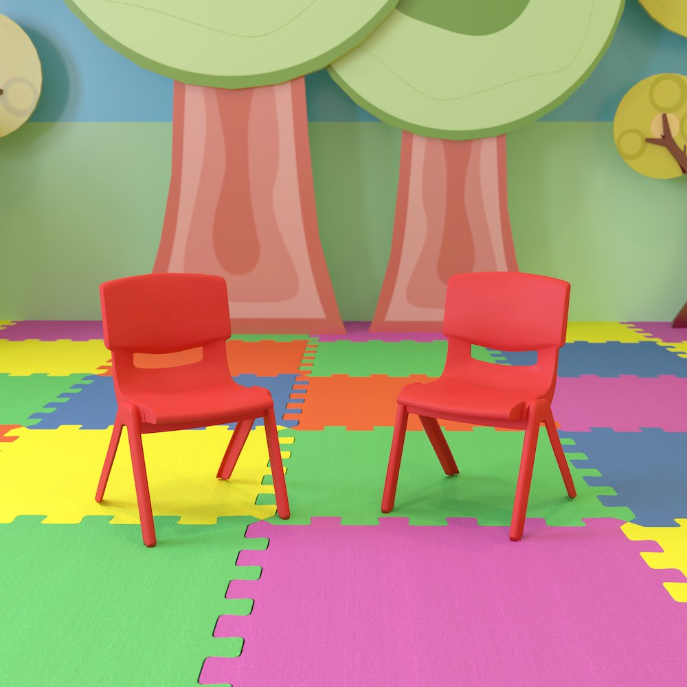 Set of 2 Plastic School Chairs. Picture 3