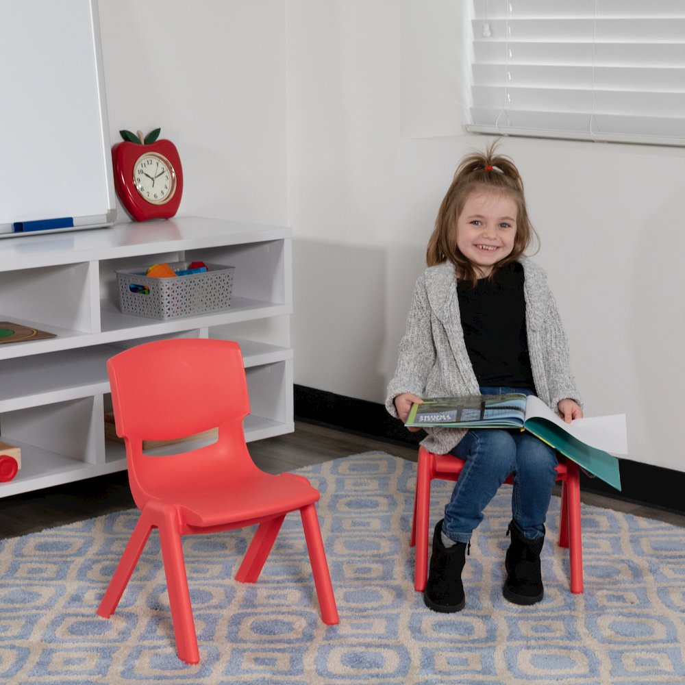 Set of 2 Plastic School Chairs. Picture 2