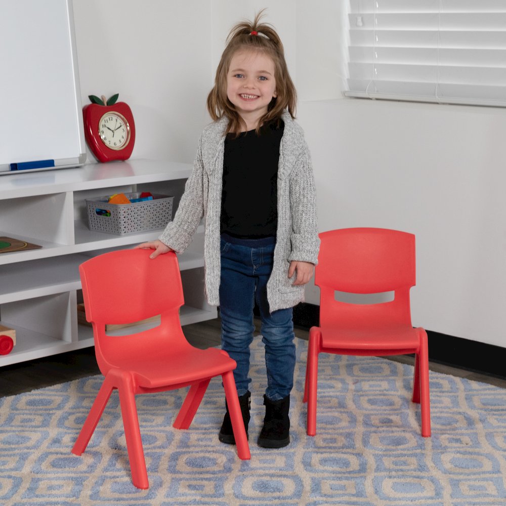 Set of 2 Plastic School Chairs. Picture 9