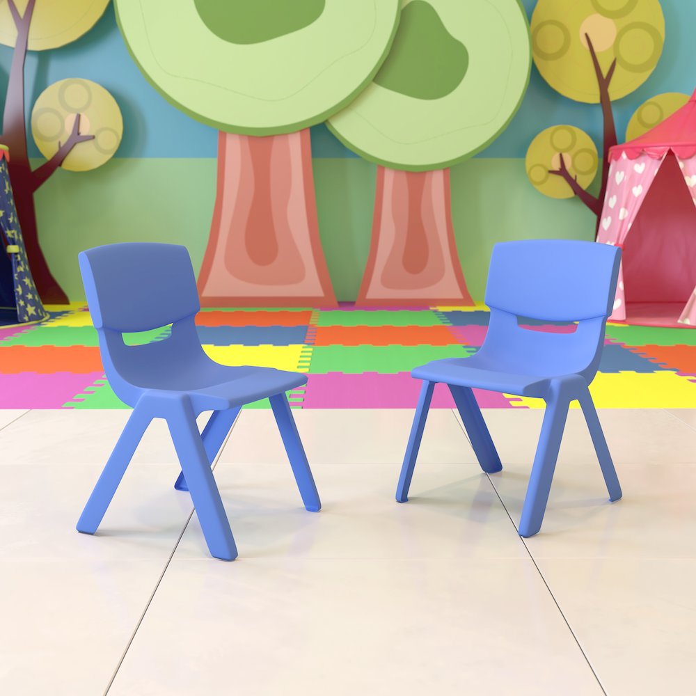 Set of 2 Plastic School Chairs. Picture 2