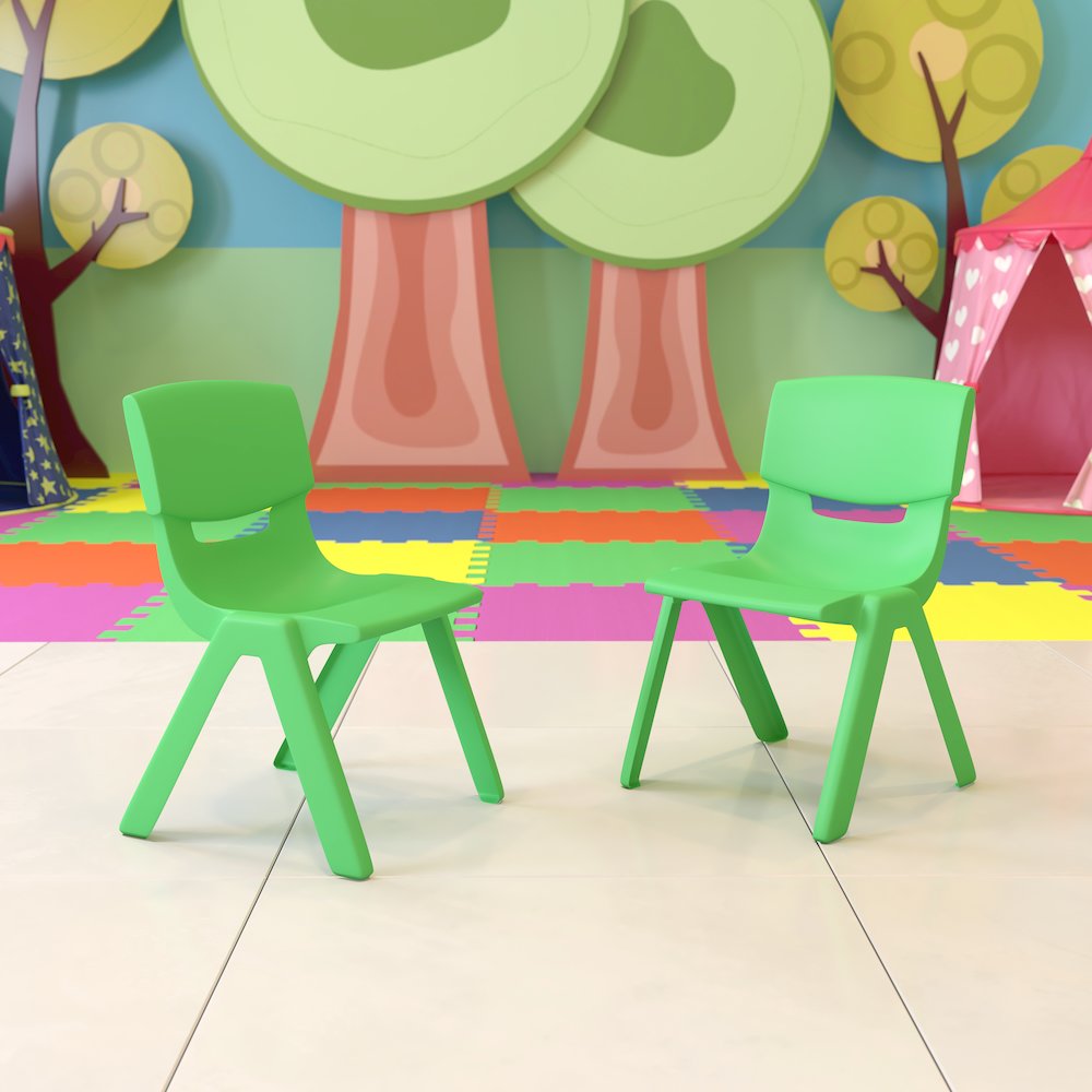Set of 2 Plastic School Chairs. Picture 2