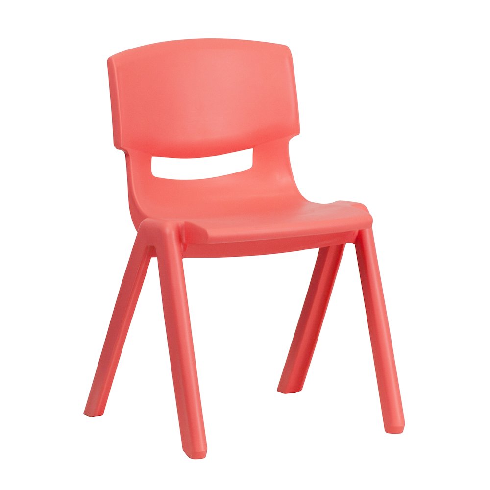 2 Pack Red Plastic Stackable School Chair with 13.25" Seat Height. Picture 10
