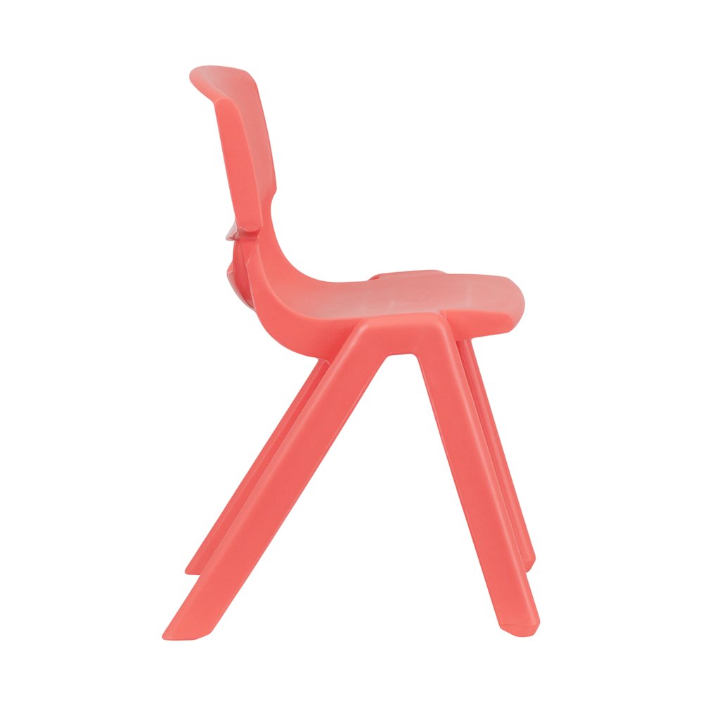 2 Pack Red Plastic Stackable School Chair with 13.25" Seat Height. Picture 8