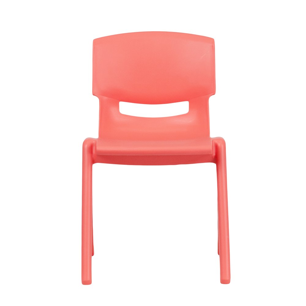 2 Pack Red Plastic Stackable School Chair with 13.25" Seat Height. Picture 9