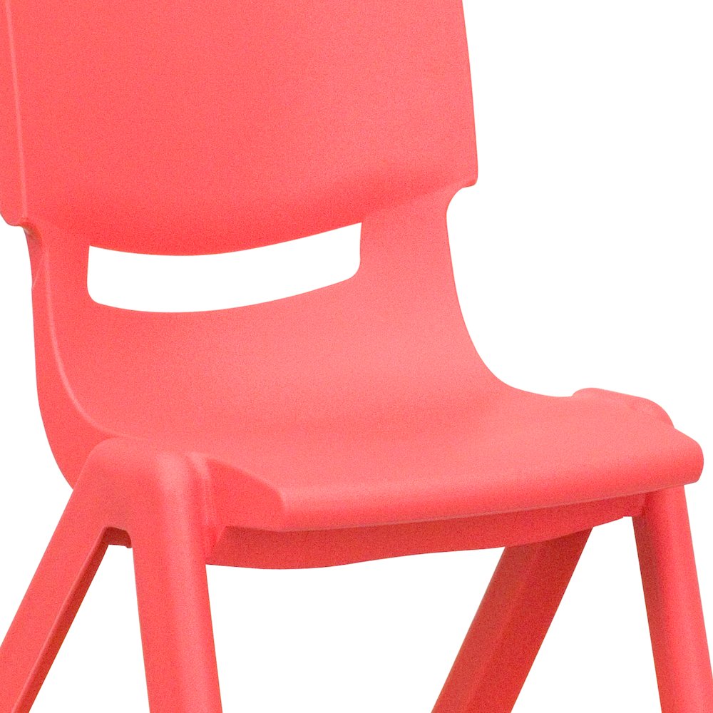 2 Pack Red Plastic Stackable School Chair with 13.25" Seat Height. Picture 12