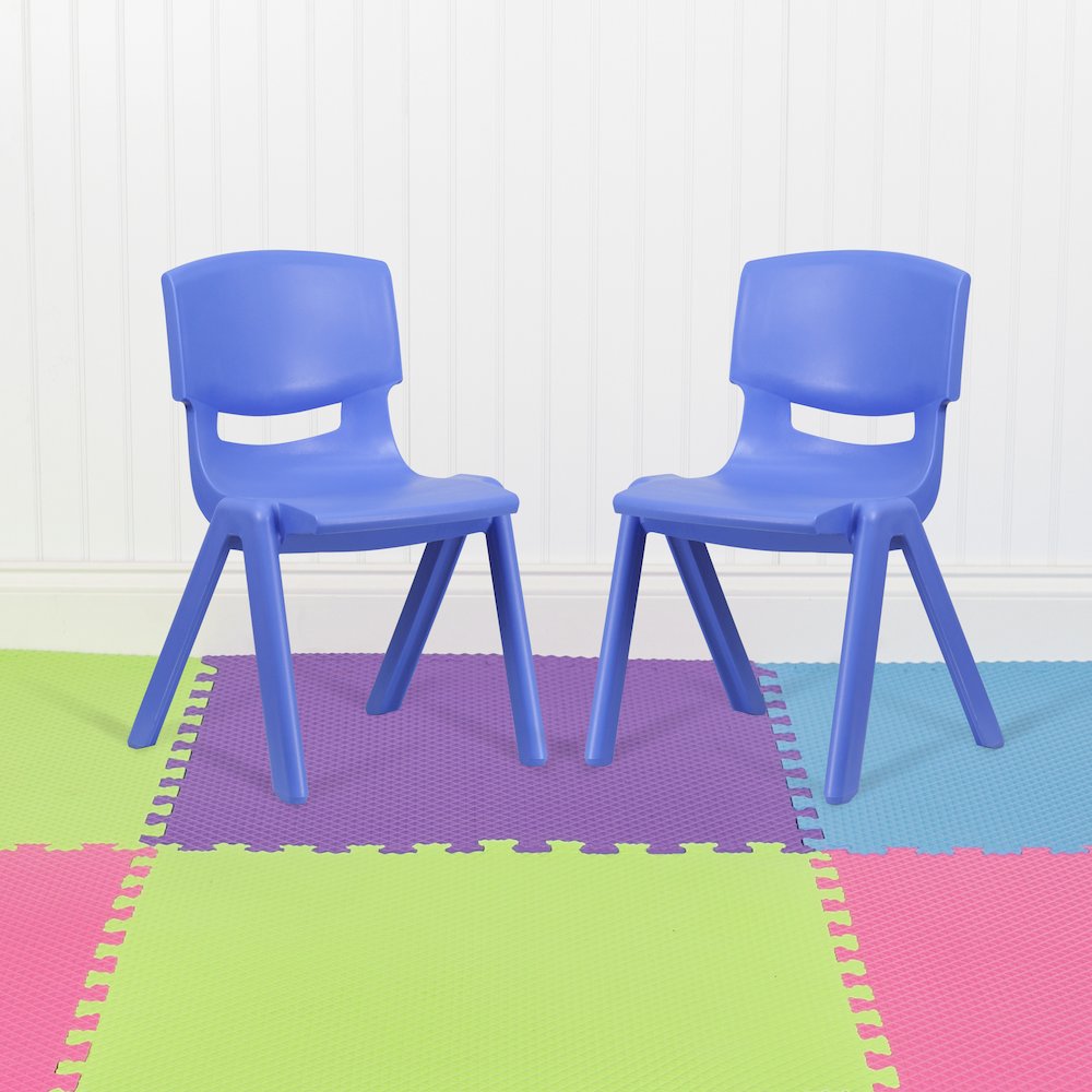 Set of 2 Stacking Plastic Chairs for Elementary Students. Picture 2