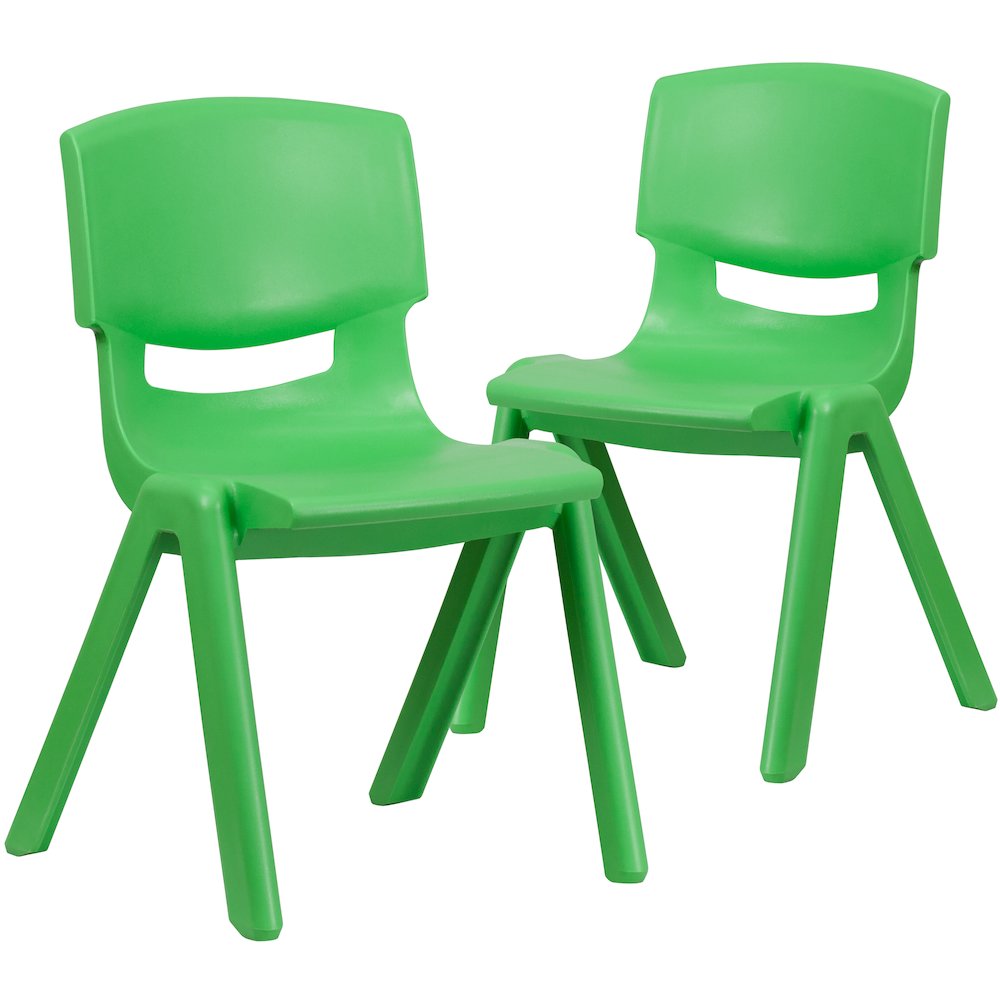 Set of 2 Stacking Plastic Chairs for Elementary Students. Picture 3