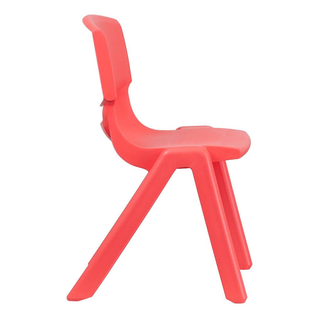 2 Pack Red Plastic Stackable School Chair with 15.5" Seat Height. Picture 10