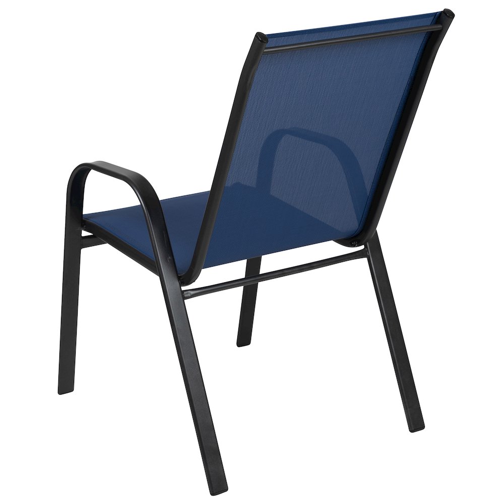 Set of 4 Sling Patio Chairs for Restaurant and Residential Outdoor Spaces. Picture 7