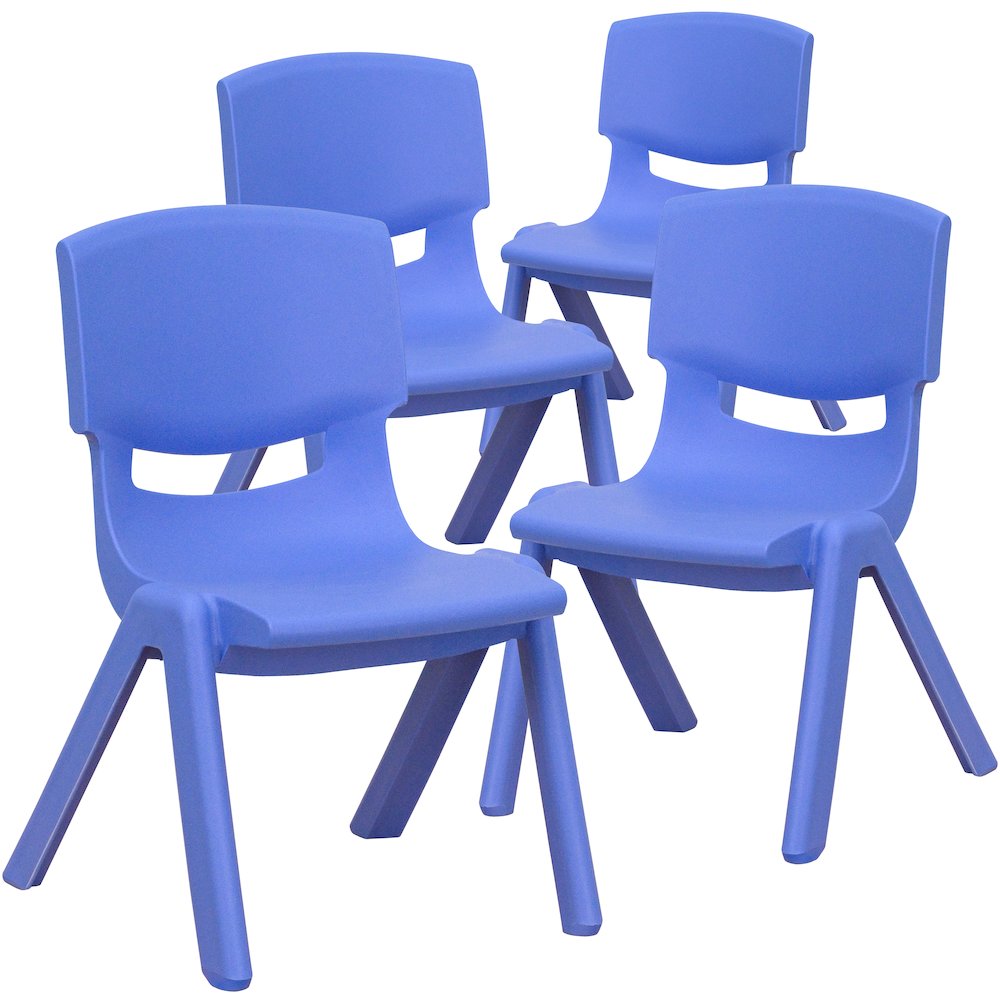 Set of 4 Plastic School Chairs. Picture 3