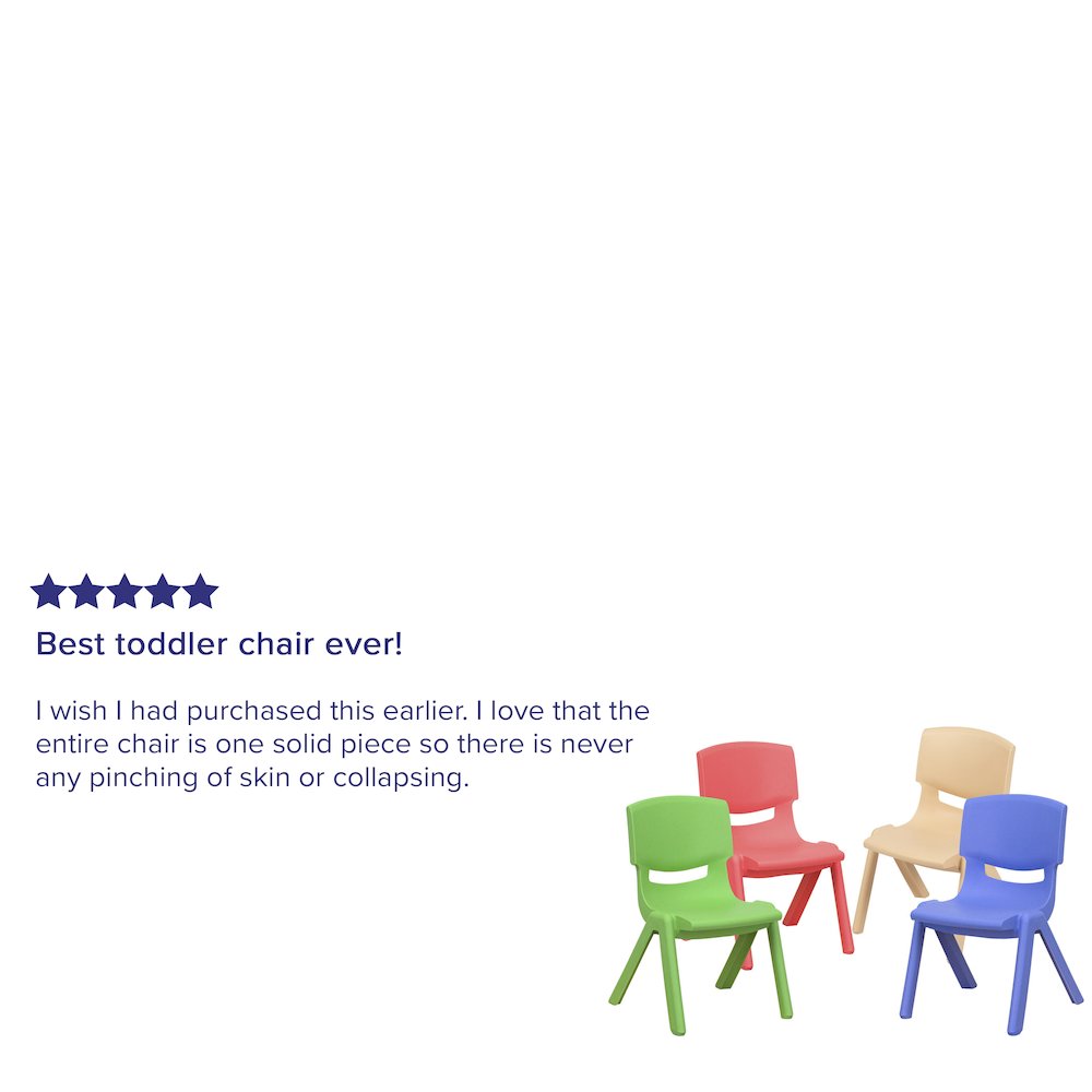 Set of 4 Plastic School Chairs. Picture 5