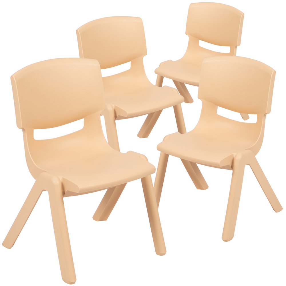 Set of 4 Plastic School Chairs. Picture 3