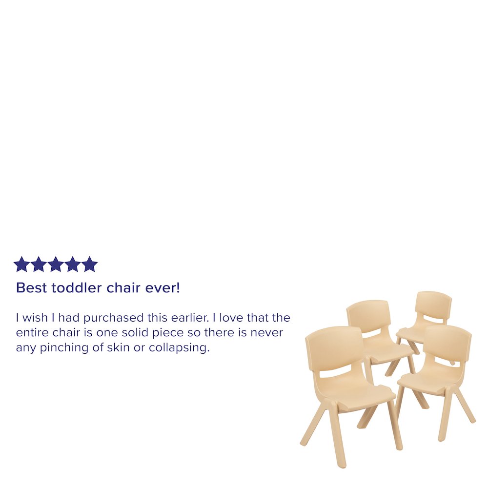 Set of 4 Plastic School Chairs. Picture 5