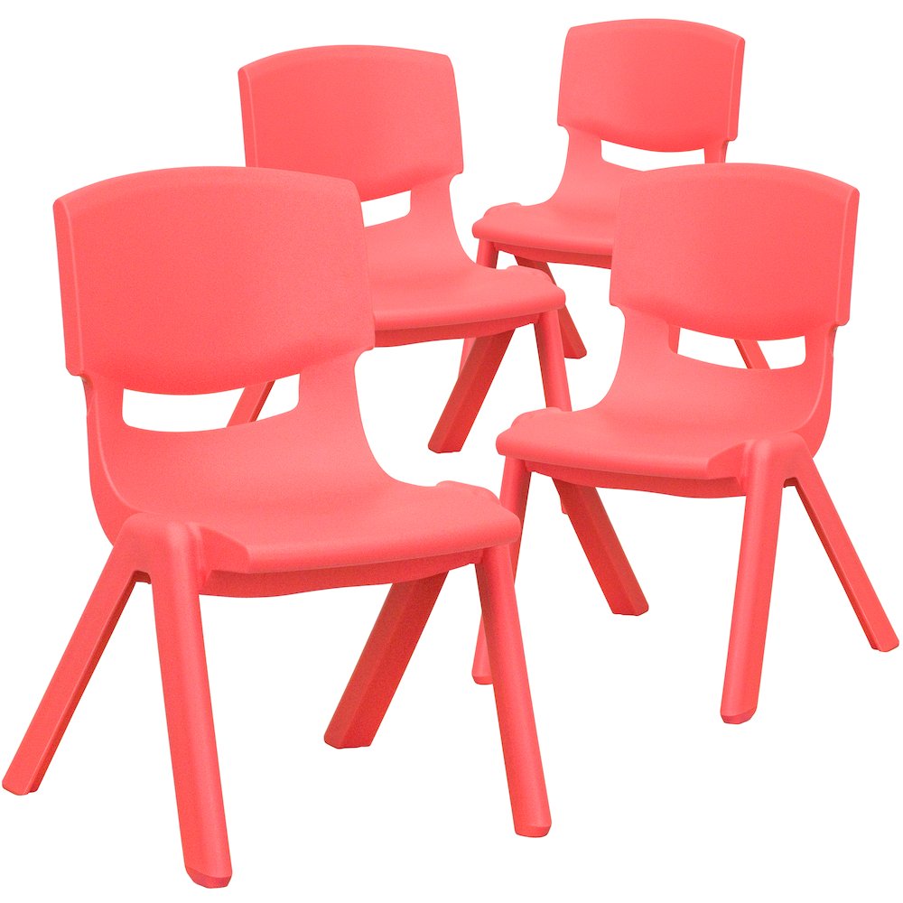 Set of 4 Plastic School Chairs. Picture 3