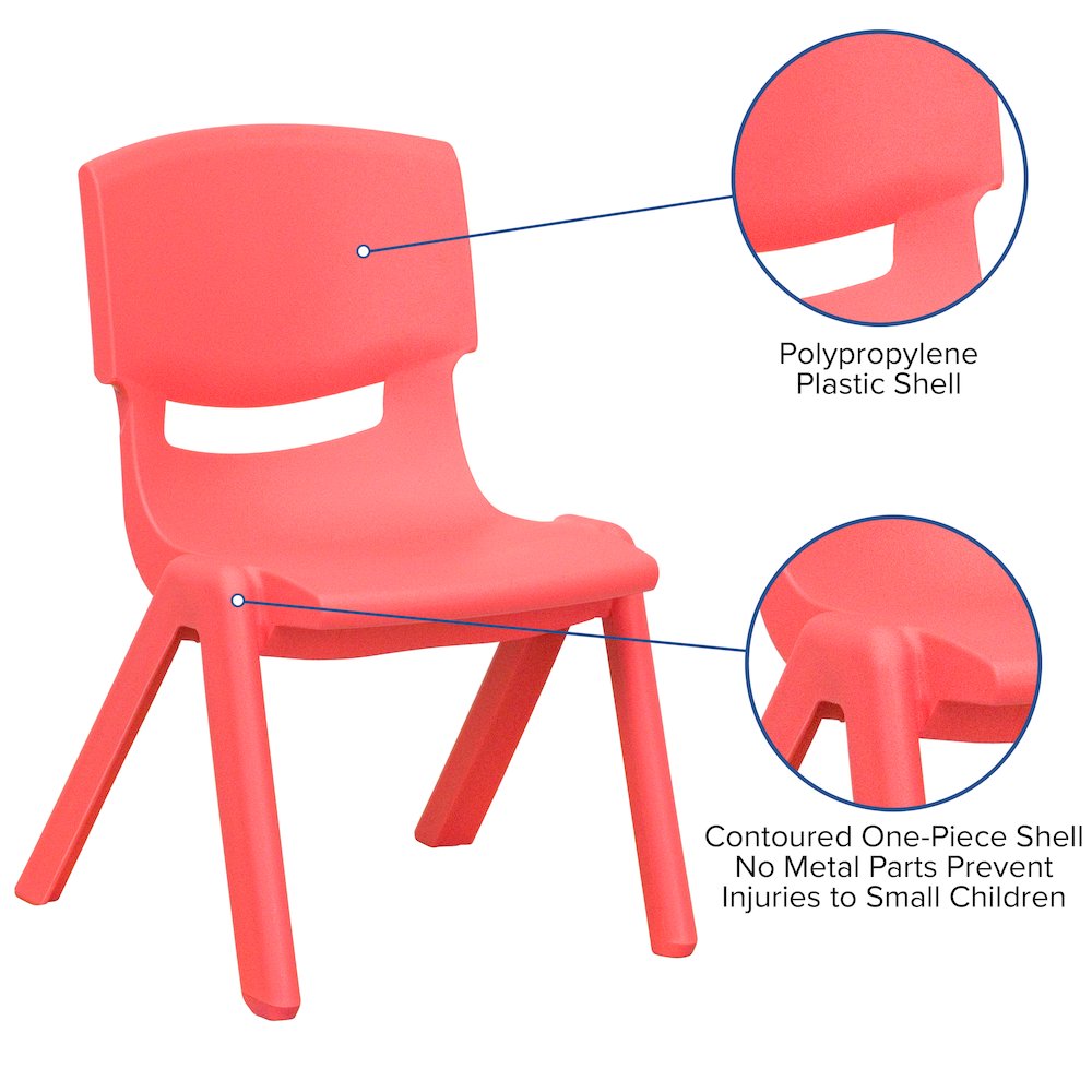Set of 4 Plastic School Chairs. Picture 6