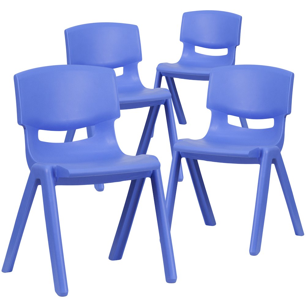 Set of 4 Plastic School Chairs. Picture 3