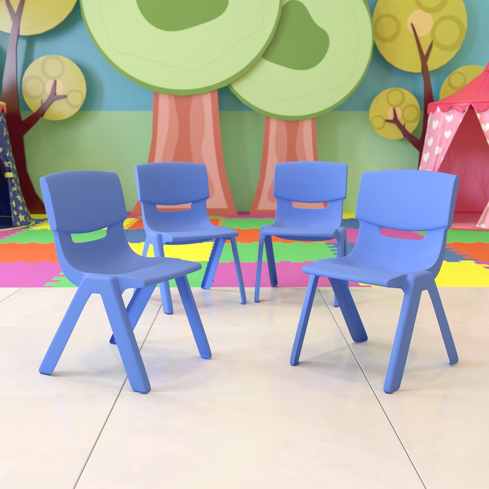 Set of 4 Plastic School Chairs. Picture 2