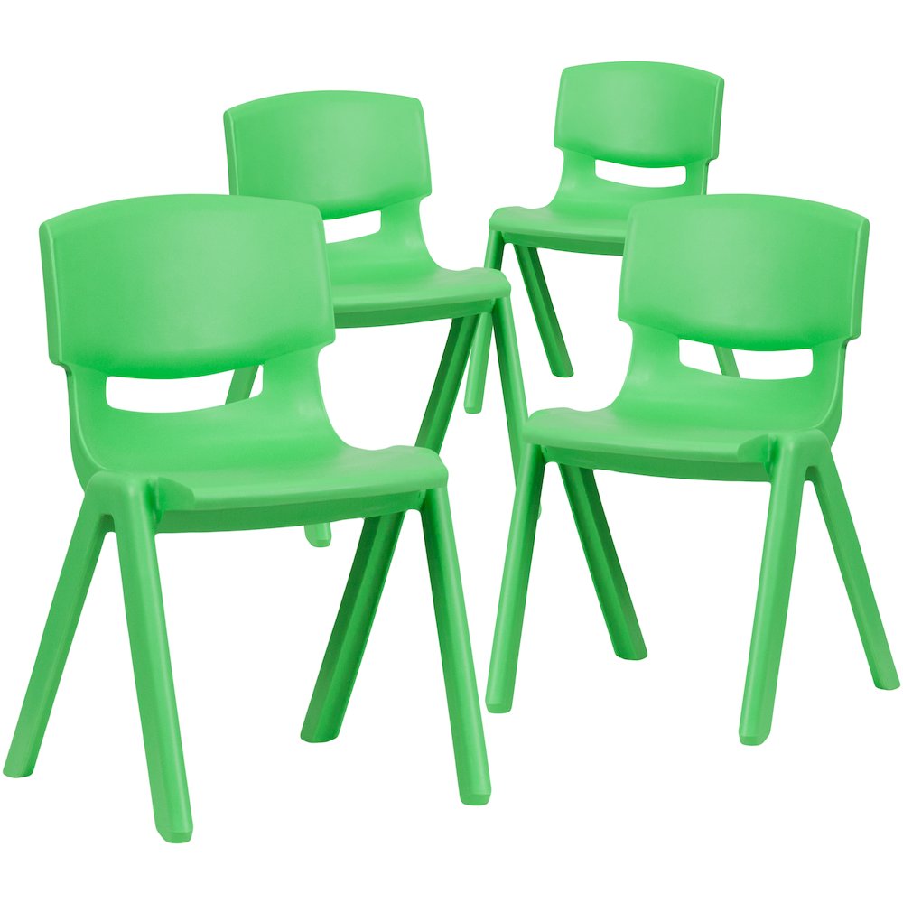 Set of 4 Plastic School Chairs. Picture 3