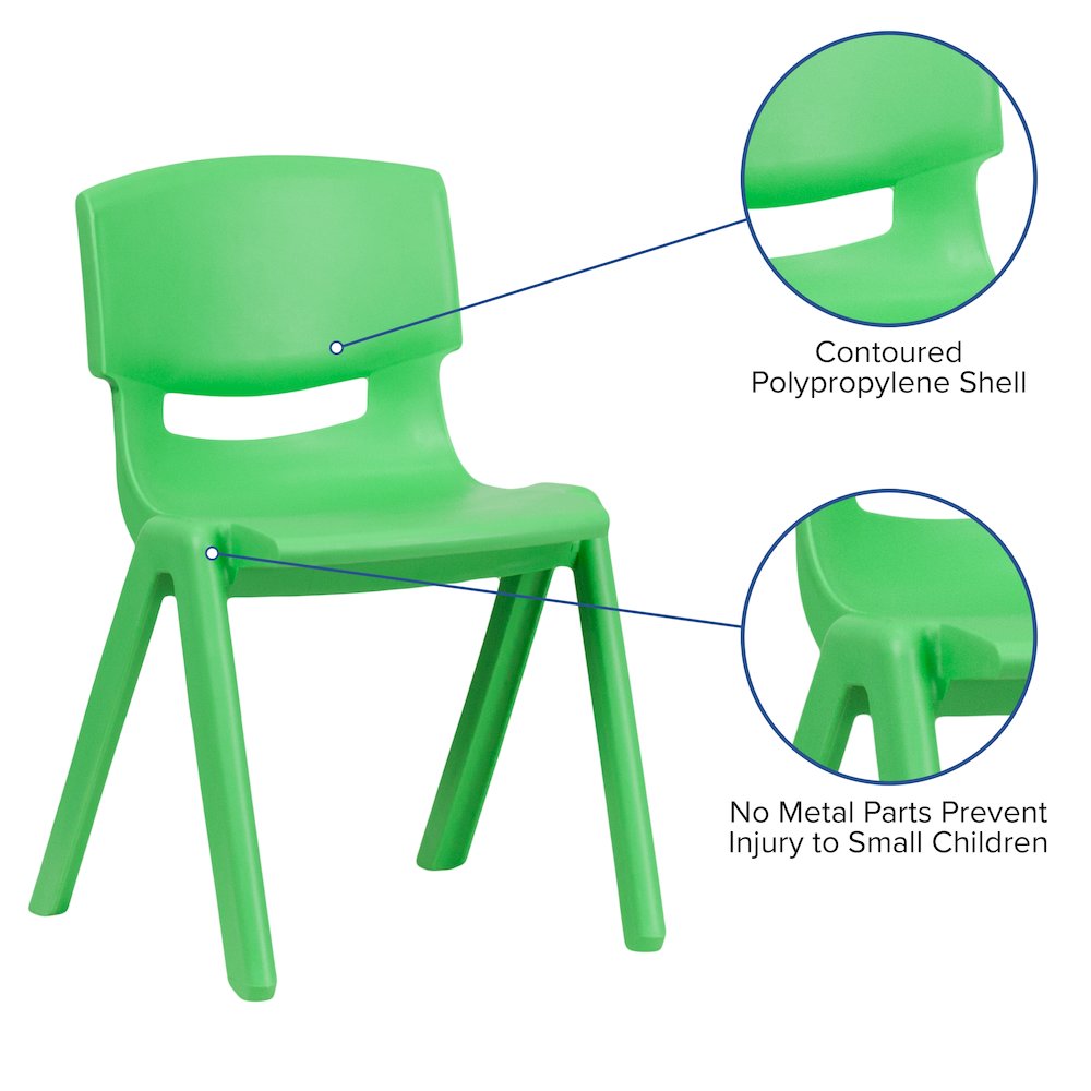 Set of 4 Plastic School Chairs. Picture 6