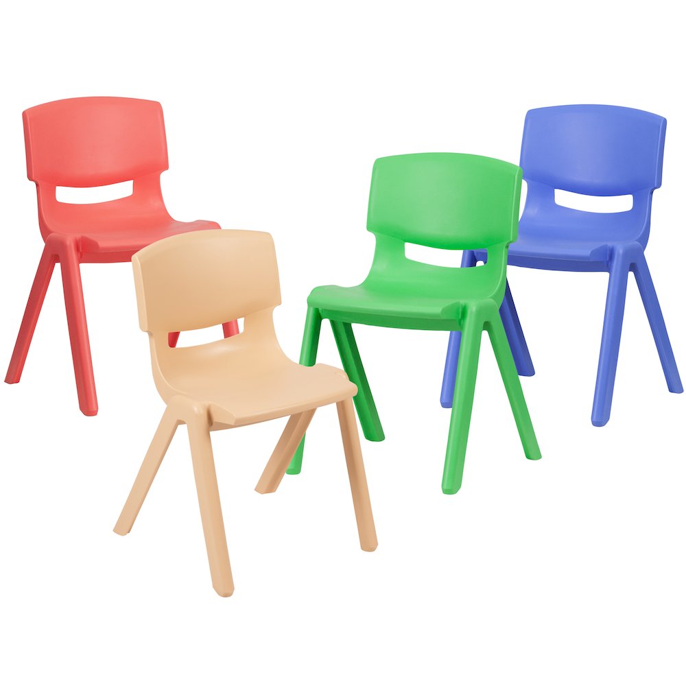 Set of 4 Plastic School Chairs. Picture 3