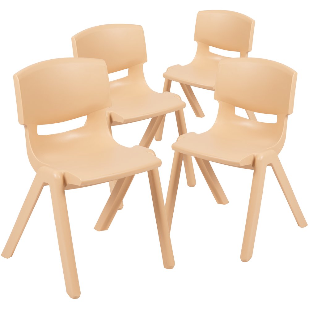 Set of 4 Plastic School Chairs. Picture 3