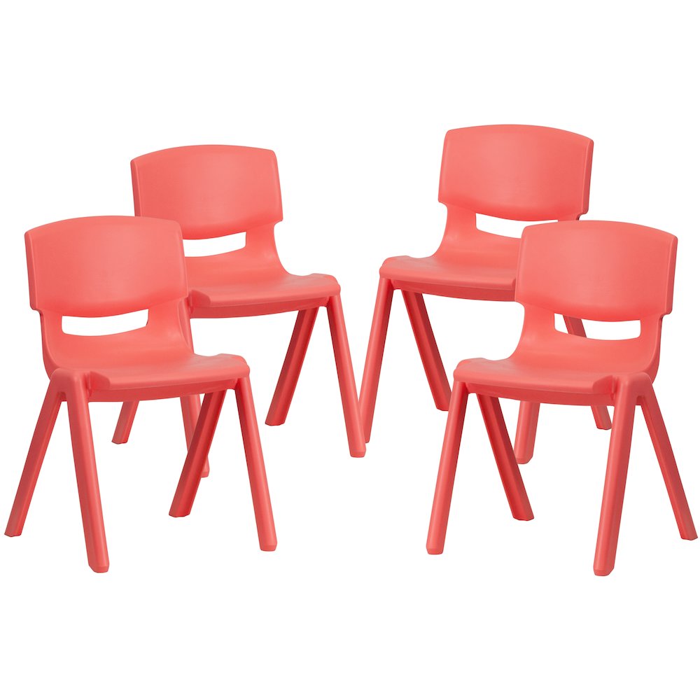 Set of 4 Plastic School Chairs. Picture 3