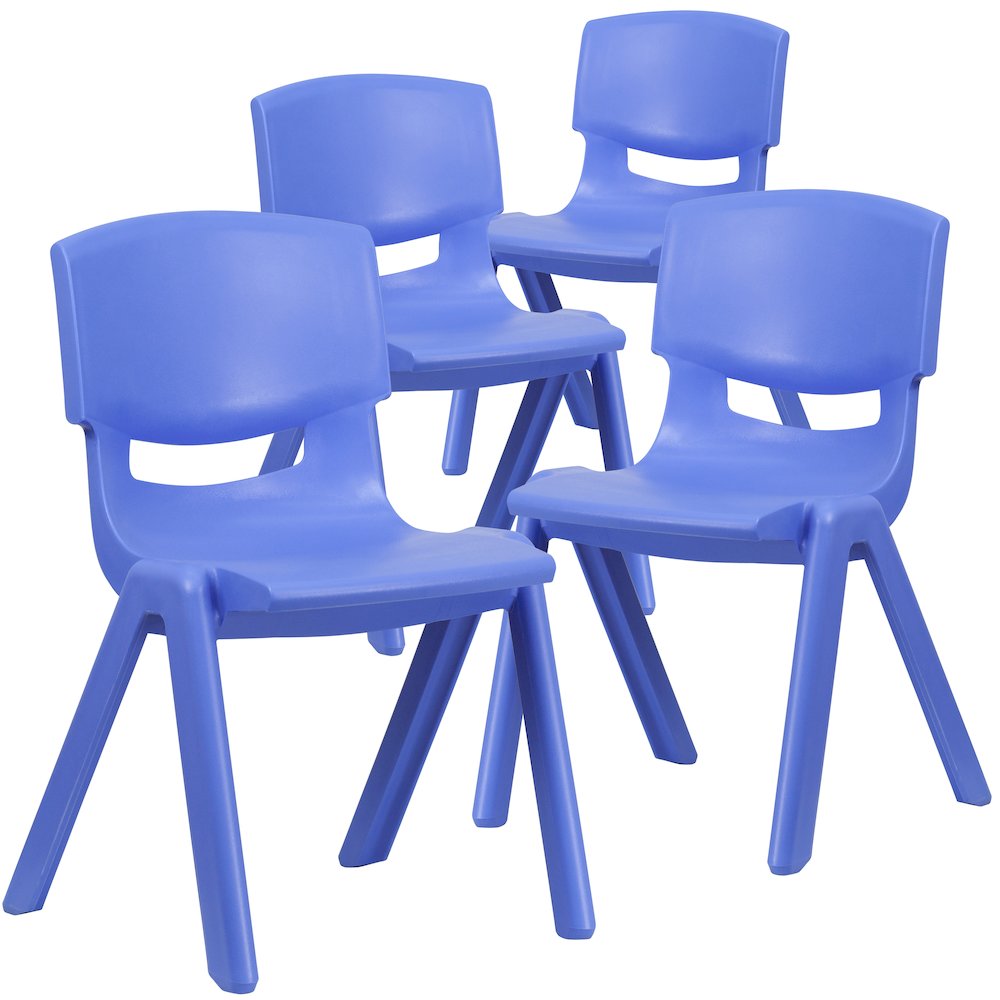 Set of 4 Plastic School Chairs. Picture 3