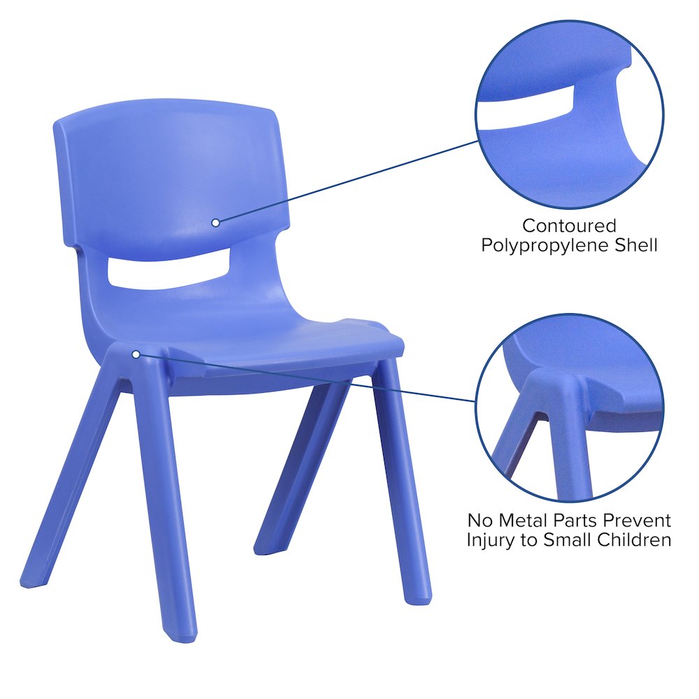Set of 4 Plastic School Chairs. Picture 6