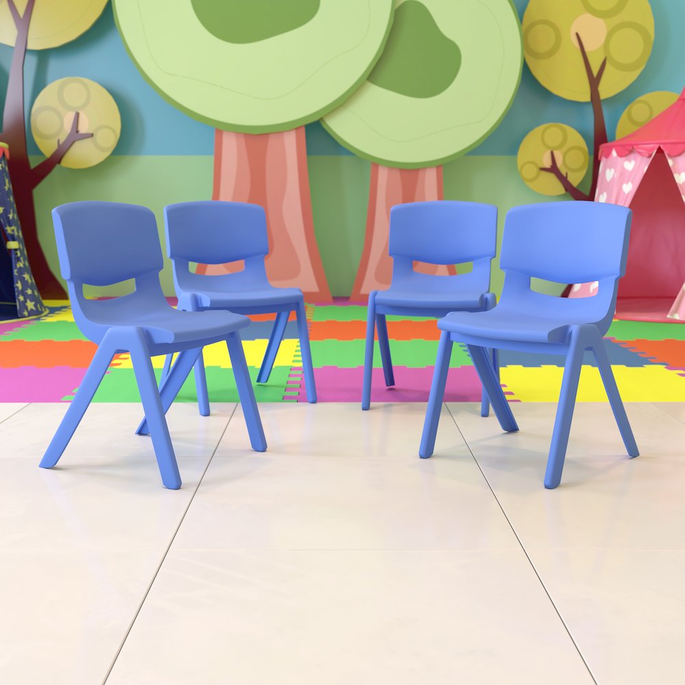 Set of 4 Plastic School Chairs. Picture 2