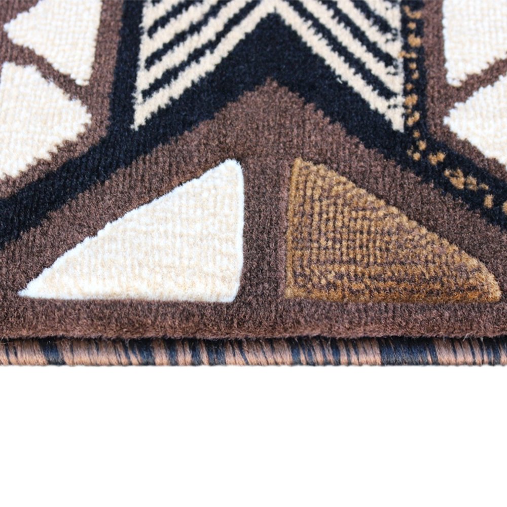 5' x 7' Chocolate Traditional Southwestern Area Rug - Olefin Fibers. Picture 6