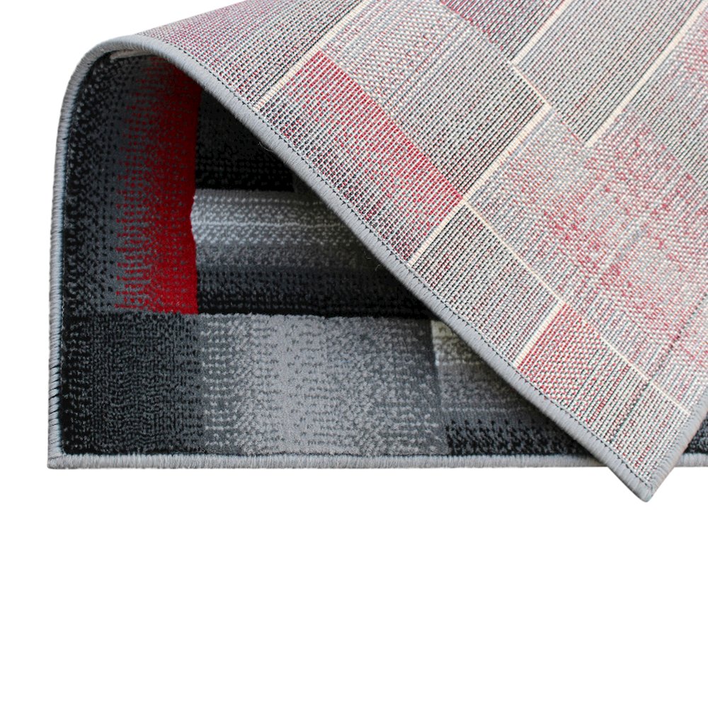 2' x 3' Red Color Blocked Area Rug - Olefin Rug. Picture 6