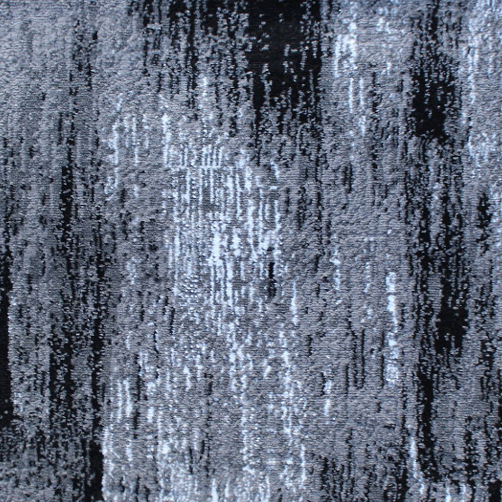2' x 3' Gray Abstract Scraped Area Rug - Olefin Rug. Picture 7