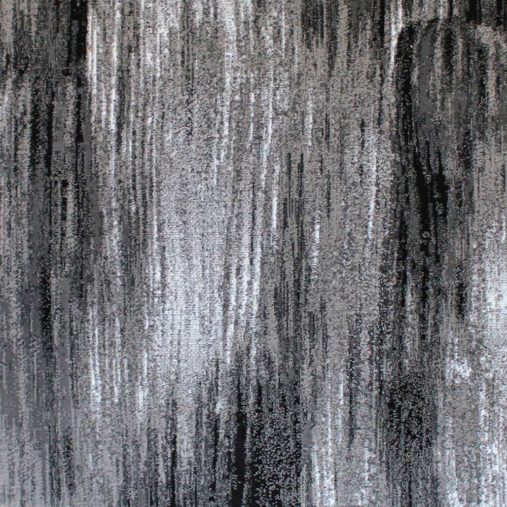 5' x 7' Gray Scraped Design Area Rug - Olefin Rug with Jute Backing. Picture 7