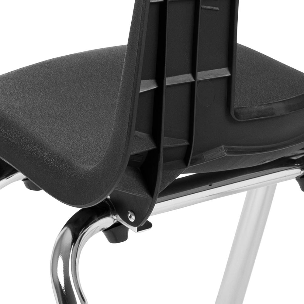Black Student Stack School Chair - 12-inch. Picture 32