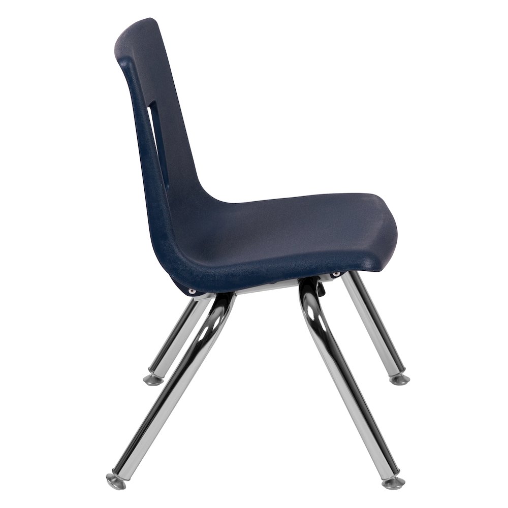 Advantage Navy Student Stack School Chair - 12-inch. Picture 7
