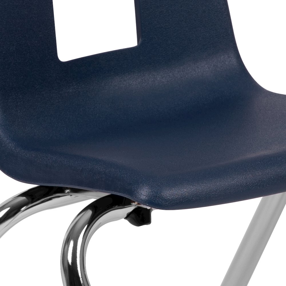 Advantage Navy Student Stack School Chair - 12-inch. Picture 6