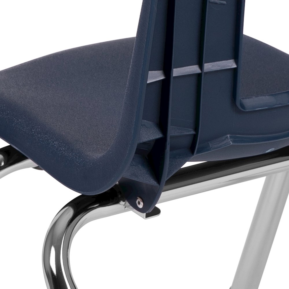 Advantage Navy Student Stack School Chair - 12-inch. Picture 11