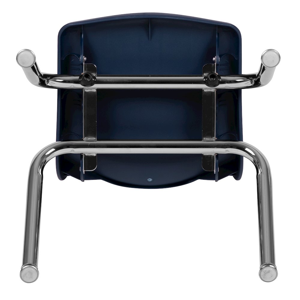 Advantage Navy Student Stack School Chair - 12-inch. Picture 10