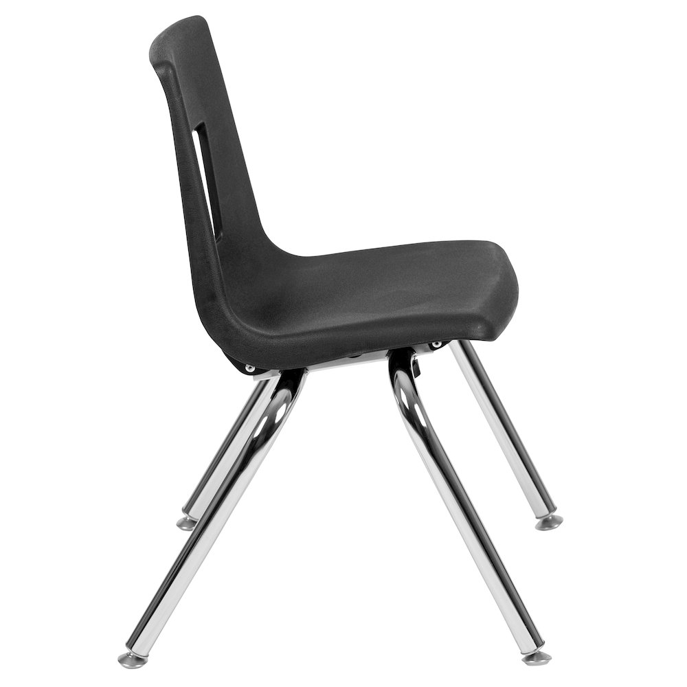 Advantage Black Student Stack School Chair - 14-inch. Picture 7