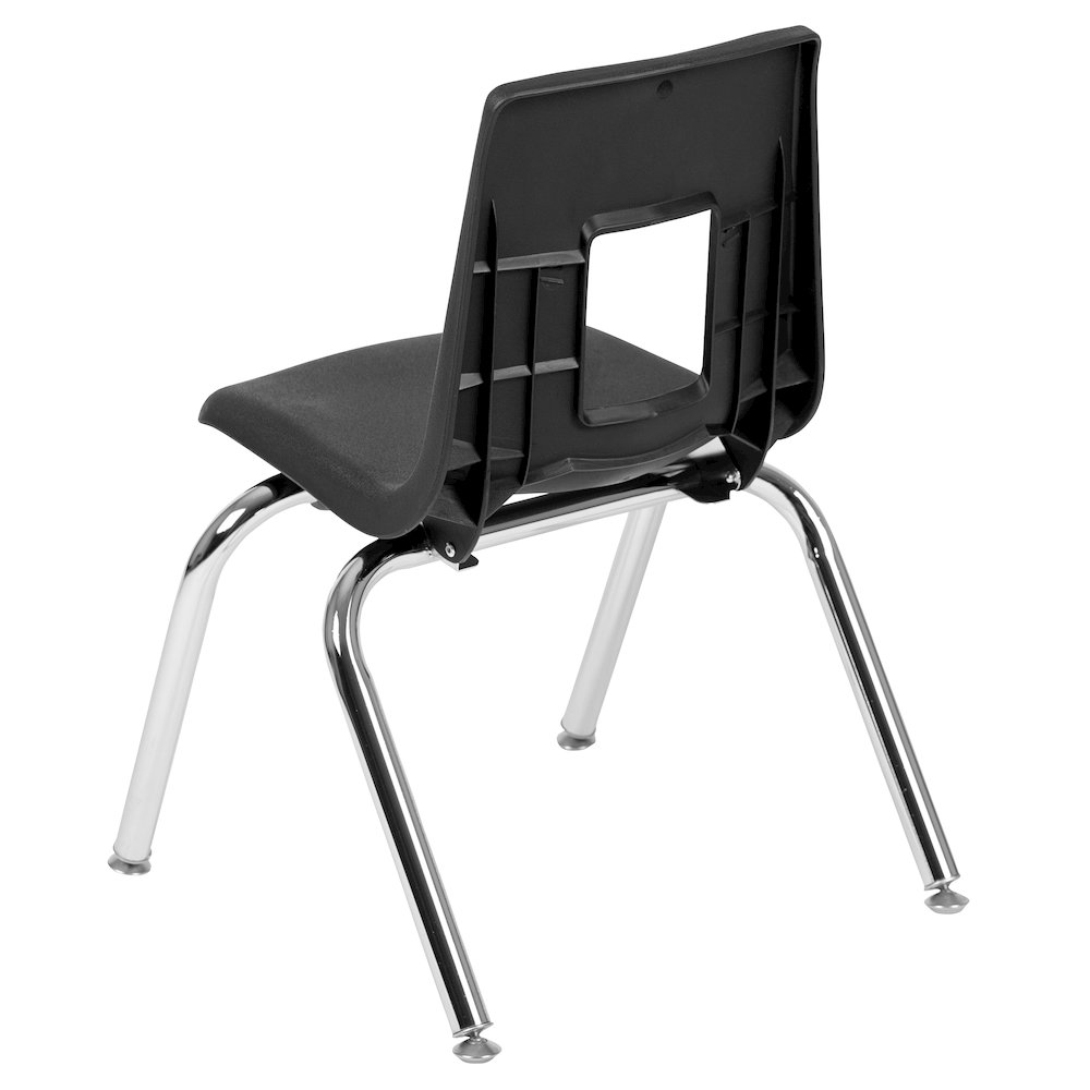 Advantage Black Student Stack School Chair - 14-inch. Picture 5